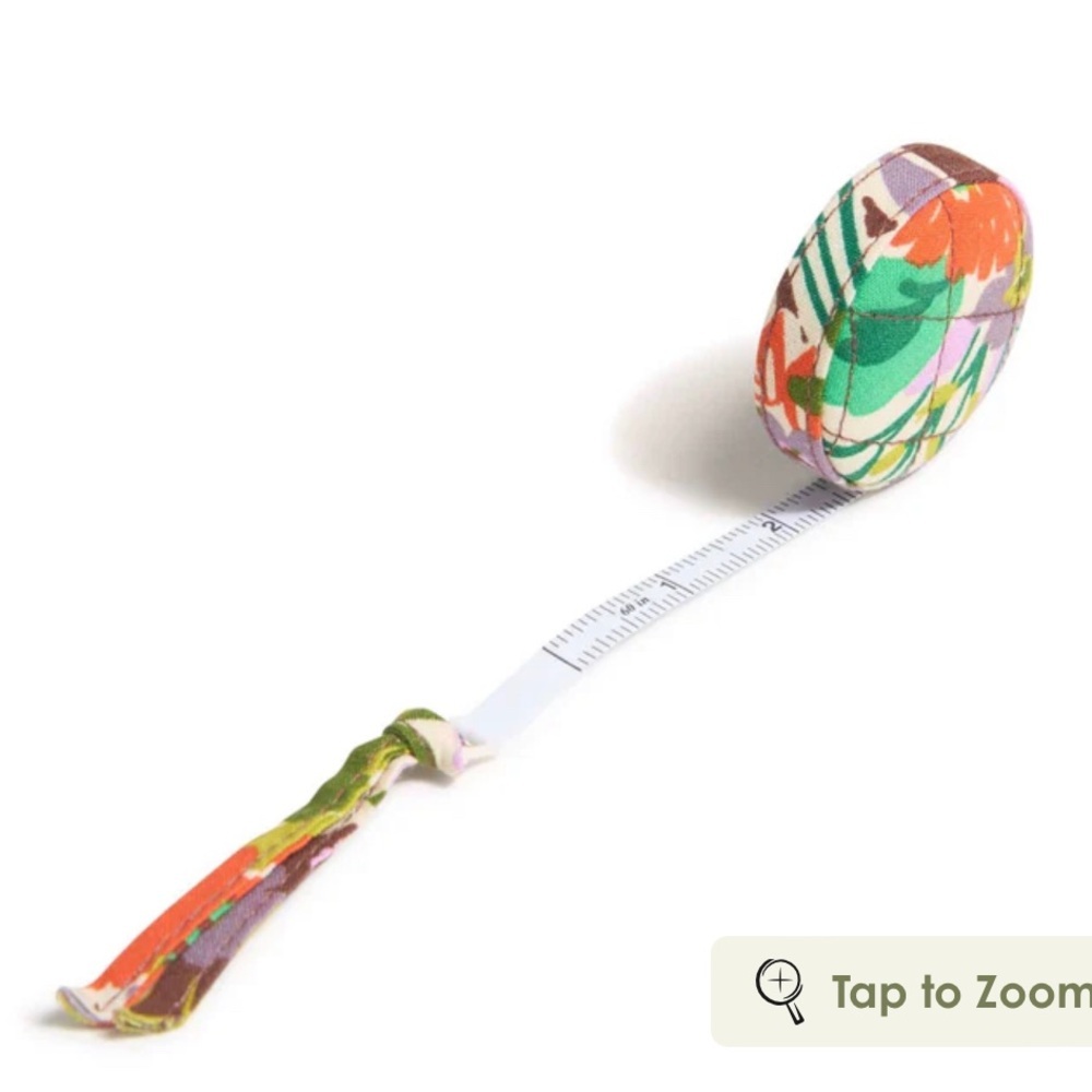 NWT Vera Bradley Floral Cotton Tape Measure